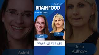 03122024  Einladung  BRAINFOOD  SpeakersExcellence  Im Gespräch mit Jana Kulhavy [upl. by Eulaliah726]