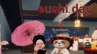 sushi day  story 3 3rd roblox roblox sushi berryavnue [upl. by Euphemiah]