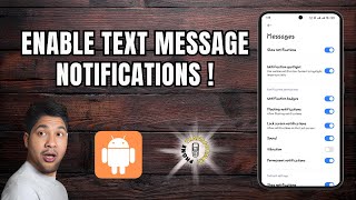 How to Enable Text Message Notifications on Android [upl. by Olemrac]