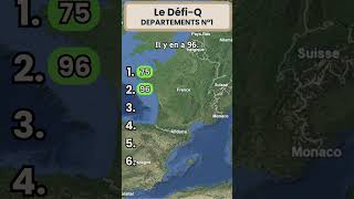 Le DéfiQ  Départements n°1quiz apprendre geographie départements DéfiQ [upl. by Ttnerb]