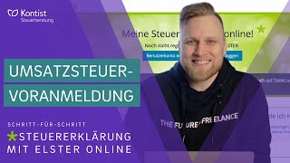 Umsatzsteuervoranmeldung in ELSTER online 2023  Mein Elster Tutorial für Selbständige  UStVA [upl. by Allesiram750]