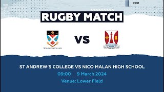 RUGBY St Andrews College vs Nico Malan High School [upl. by Ahsied576]