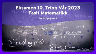 Eksamen 10 Trinn Vår 2023 Del 2 [upl. by Thomasine]