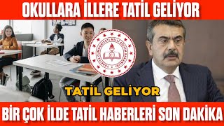 OKULLAR BİR ÇOK İLDE TATİL EDİLEBİLİR Ne zaman açıklanacak Okullar tatil edilecek mi [upl. by Lacim]