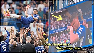 😢💙Thiago Silva was in tears as he bid his farewell to Chelsea [upl. by Gwenni]