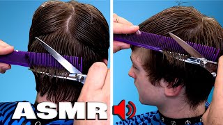 Barber ASMR Haircuts 30 Minutes No talking  Scissor Cutting [upl. by Benny]