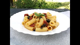 Pasta con pomodori secchi e olive [upl. by Aseyt]