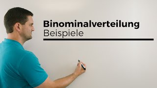 Binomialverteilung Beispiele Stochastik Wahrscheinlichkeitsrechnung  Mathe by Daniel Jung [upl. by Elvira869]