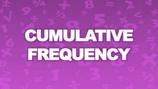 Cumulative Frequency [upl. by Hamo]