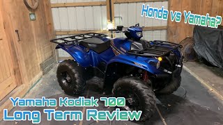 Yamaha vs Honda An Owner’s Honest Long Term Review of the 2019 Yamaha Kodiak 700 [upl. by Firman835]