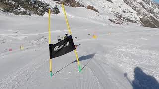 SaasFee ski racing GS follow Miles Ski Zenit [upl. by Navets601]