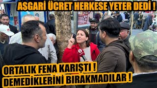 Asgari ücretle herkes geçinebilir dedi ORTALIK FENA KARIŞTI  Demediklerini bırakmadılar [upl. by Rebmat]