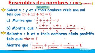 Ensembles des nombres EXERCICE 6 MATH TRCS BIOF [upl. by Airdnas]