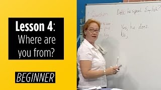 Beginner Levels  Lesson 4 Where are you from [upl. by Wickner]