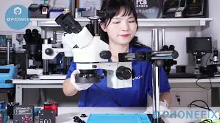 35X90X Trinocular Simulfocal Microscope with 360 Dual arm Support Holder [upl. by Askari]