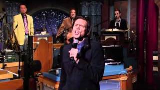 Jim Carrey Breaks Cup and Sings Take on Me on Letterman [upl. by Notned]