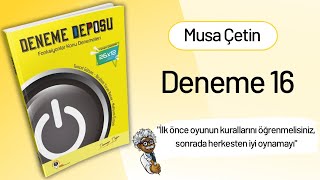 DENEME DEPOSU FONKSÄ°YONLAR  Deneme 16 sayfa4850 [upl. by Winnifred]