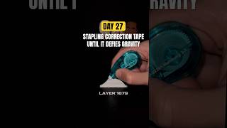 Day 27 of stapling correction tape correctiontape tippex challenge rockcleaning asmr asmrsound [upl. by Ardie600]