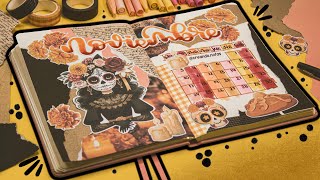 Cómo hacer tu CALENDARIO de NOVIEMBRE  bulletjournal diademuertos portadasbonitas [upl. by Curnin]