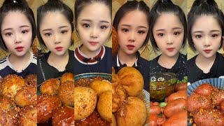 CHINESE MUKBANG SPICY FOOD SHEEP BRAINBingxin666 Mukbang Xiaoyu Mukbang EATING SHOW [upl. by Ahaelam719]