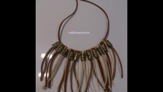 DIY Como hacer un collar Indio [upl. by Gilud]