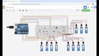 Tinkercad Circuit  Bring to Temp Robot [upl. by Onairpic]