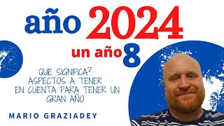 Numerología para el año 2024  Año 8 [upl. by Soilissav356]