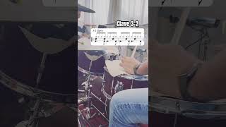 Clave Bossa Nova rhythm bossanova clave drums drumlessons learndrums drumming drumless [upl. by Urbano654]