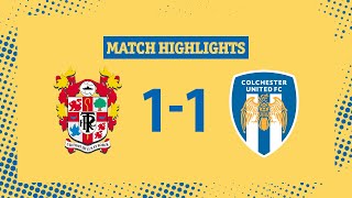 Highlights  Tranmere Rovers 11 Colchester United [upl. by Erait]