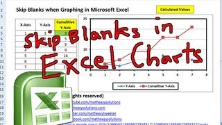 Skip Blanks when Graphing in Microsoft Excel [upl. by Anirahc]