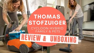 UNBOXING  REVIEW De Thomas Cycloon Hybrid Family amp Pets stofzuiger [upl. by Lledyr]