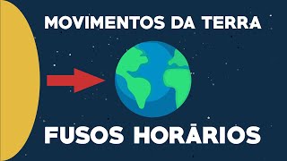 MOVIMENTOS DA TERRA E FUSOS HORÁRIOS  Geografia [upl. by Gerstein]