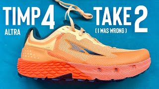 I WAS WRONG  ALTRA TIMP 4 TAKE 2 altratimp4 altra trailrunning [upl. by Ydderf]