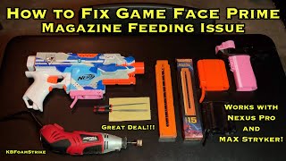 How to Fix Game Face Prime Mag Feeding Issue with Nexus Pro MAX Stryker Dart Zone Pro and More [upl. by Atilehs]