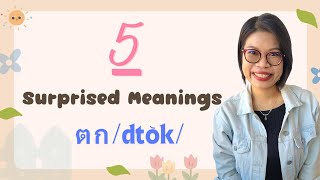 ตกdtok 5 Surprising Meanings in Thai LearnThaiOneDayOneSentence EP143 [upl. by Yesiad]