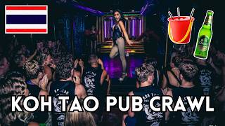 Exploring Koh Taos Epic Pub Crawl Asias Biggest Party Night  Thailand Nightlife Vlog [upl. by Larentia]