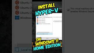 How To Install HyperV on Windows 11 Home [upl. by Floris]