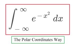 Gaussian Integral 1 Polar Coordinates [upl. by Kotta]