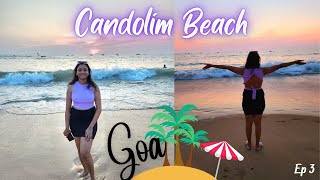 Goa Trip 2022  Beautiful Beach of Goa  Candolim Beach  Awesome Sunset View  Things to do in Goa [upl. by Inaflahk674]