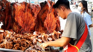 Water Festival Day Meat 100kg sold out by 6PM Cambodian street food [upl. by Sherrard]