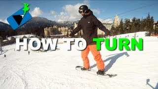 How to Turn on a Snowboard  How to Snowboard [upl. by Enyrat562]