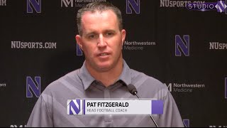 Football  Pat Fitzgerald Nebraska Postgame Press Conference [upl. by Jelene547]