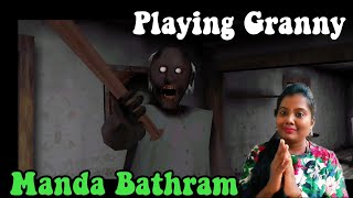 Playing Granny Horror Game  Anis Tamil Lifestyle [upl. by Adorl]