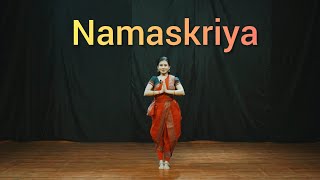 Learn Bharatanatyam Namaskriya Bhumi pranam lesson no 1 again Learn Bharatanatyam online [upl. by Ankney]