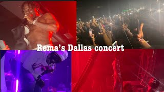 RemaCrayon Dallas Concert rema crayon [upl. by Nytsyrk]