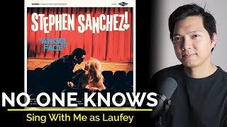 No One Knows Male Part Only  Karaoke  Stephen Sanchez ft Laufey [upl. by Kaiser]