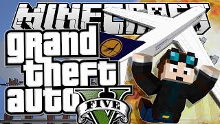 Minecraft  Grand Theft Auto GTA  PLANE STUNTS  Mods Showcase Funny Moments [upl. by Ecirbaf28]