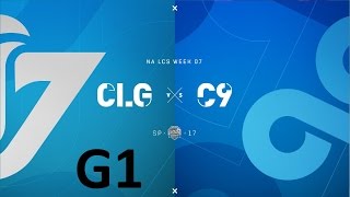 CLG vs C9 Game 1 Highlights  2017 NALCS SPRING SPLIT  WEEK 7 DAY 3 [upl. by Acirdna]