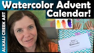 Denise Sodens Watercolor Advent Calendar for WorldWatercolorMonth 2023 Mini art haul [upl. by Elephus]