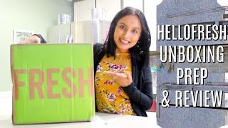 HelloFresh Unboxing Prep amp Review [upl. by Ahcsatan]